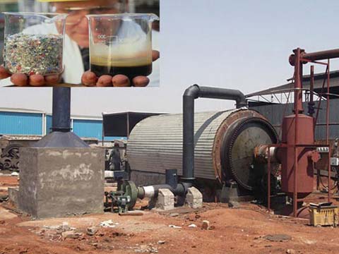 Plastic waste pyrolysis with low price