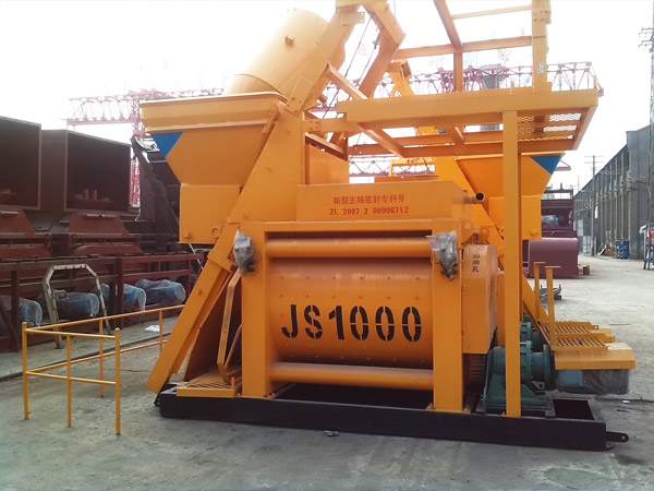 stationary concrete mixer