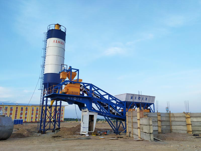 AJY-35 mobile concrete batching plant